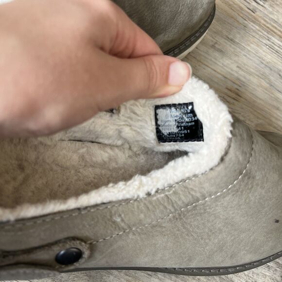 LL Bean Clogs Camden Hill Lined Women's 9 Gray Brown - Picture 8 of 13